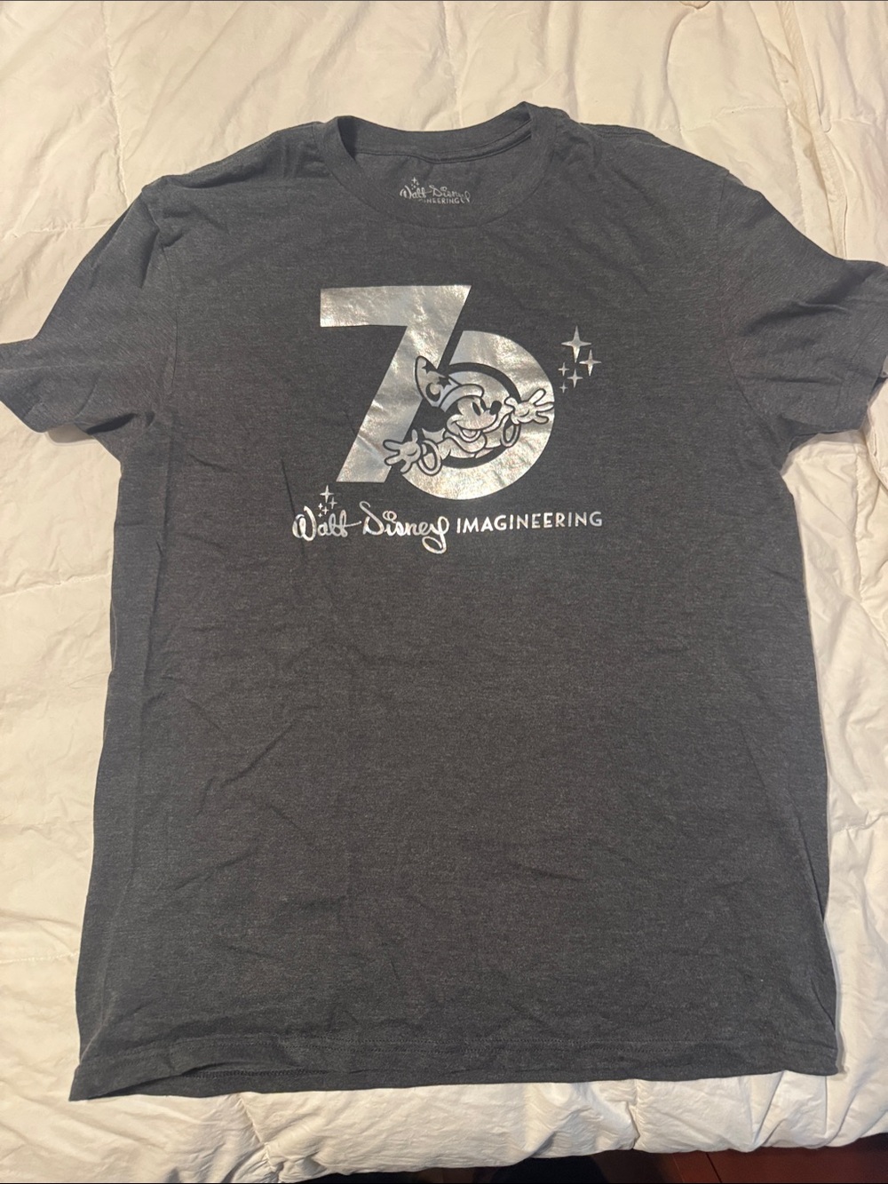 Disney Charcoal 70th Anniversary Imagineering Graphic Tee